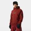 Bluza softshellowa męska Helly Hansen ULLR D RIDABLE HOODIE - Mars Red