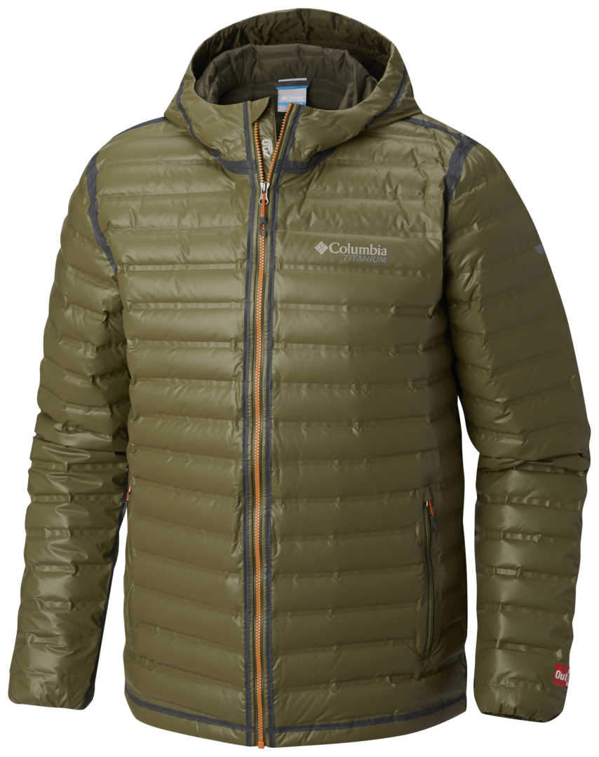 Outdry ex gold down hooded jacket sale