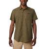 Men’s Columbia TRIPLE CANYON SS Shirt - New Olive Maze Print