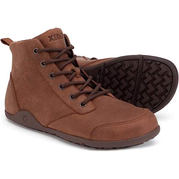 Xero Shoes Denver Leather Brown men's boots - Mugavik Barefoot