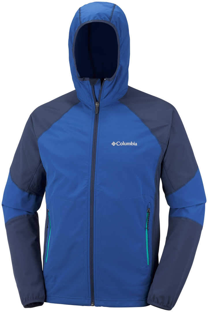 Softshell męski Columbia Sweet As II Softshell Hoodie-Azul Collegiate ...